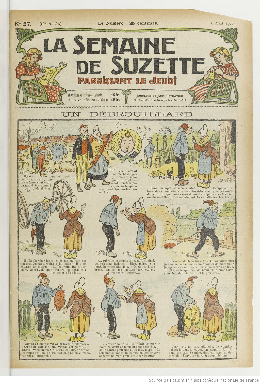 Periodique la Semaine de Suzette.